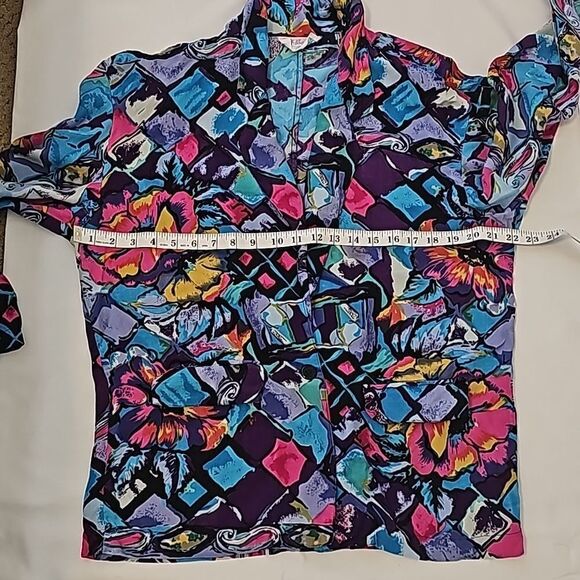 Vintage Baani's graphic,  floral blazer. - Picture 5 of 9